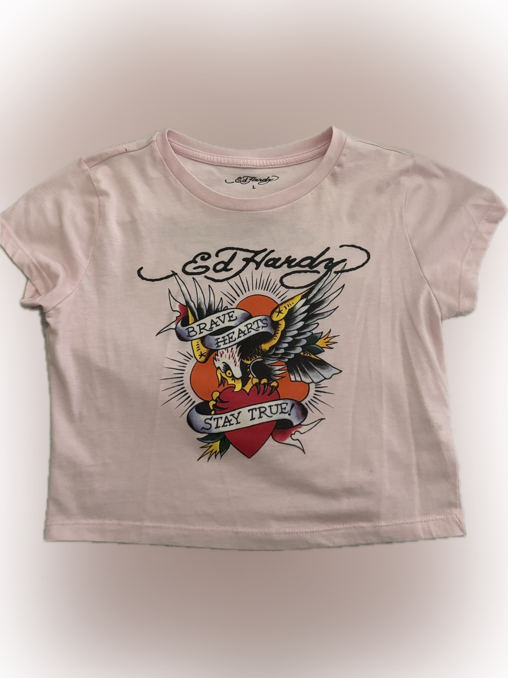 Ed Hardy Brave Hearts Baby Tee